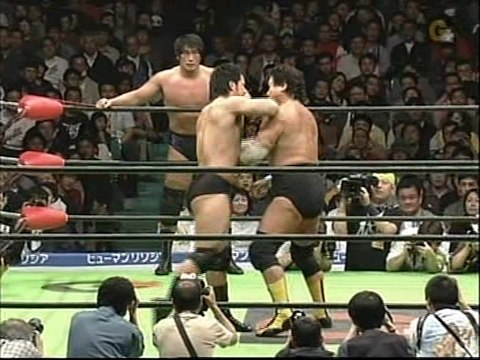 KENTA KOBASHI / GO SHIOZAKI vs TENRYU / AKIYAMA - PRO-WRESTLING NOAH 4/24/2005