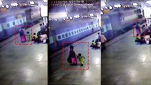 रेलवे स्टेशन से 5 साल की बच्ची को ले जाने वाली महिला सीसीटीवी कैमरे में कैद