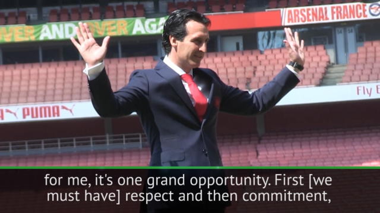 Emery demands 'respect and commitment' from Arsenal players