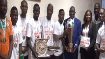 Can Mini foot: la Côte d'Ivoire, championne d'Afrique présente son trophée au ministre des sports
