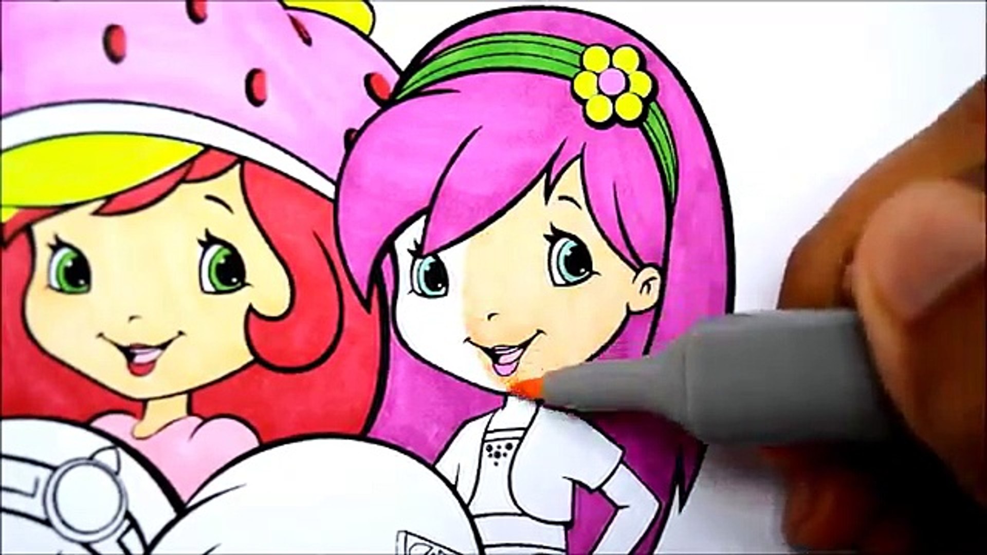 new strawberry shortcake and friends coloring pages