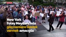 New York'ta göçmenlere destek için sokak iftarı