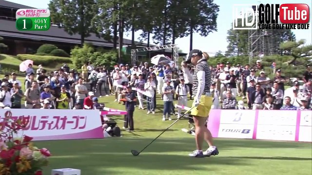 【ゴルフ】中京ゴルフ倶楽部 石野コース(愛知県) を小祝 さくらプロ、菊地 絵理香プロ、新垣 比菜プロ、上田 桃子プロがラウンド2018年２日目1番ホールvol2