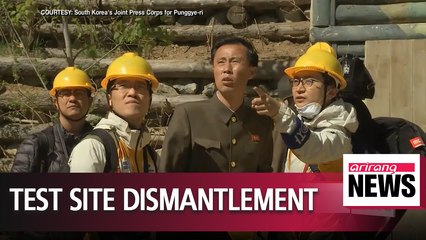 North Korea's dismantling of Punggye-ri nuclear test site unveiled