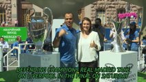 Cafu delivers Champions League trophy to Kiev