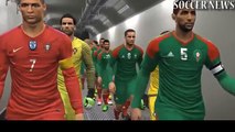 maroc vs portogal world cup 2018 russia مقابلة المغرب مع البرتغال وجمهور مغربي حاضر بقوة