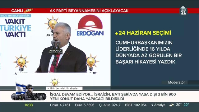 Erdoğan AK Parti seçim beyannamesini açıklayacak