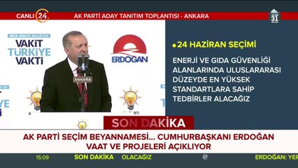 AK Parti seçim beyannamesi açıklanıyor