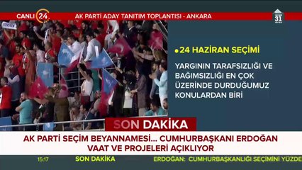 AK Parti seçim beyannamesi açıklanıyor