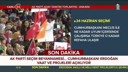 AK Parti seçim beyannamesi açıklanıyor