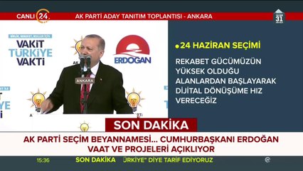 AK Parti seçim beyannamesi açıklanıyor