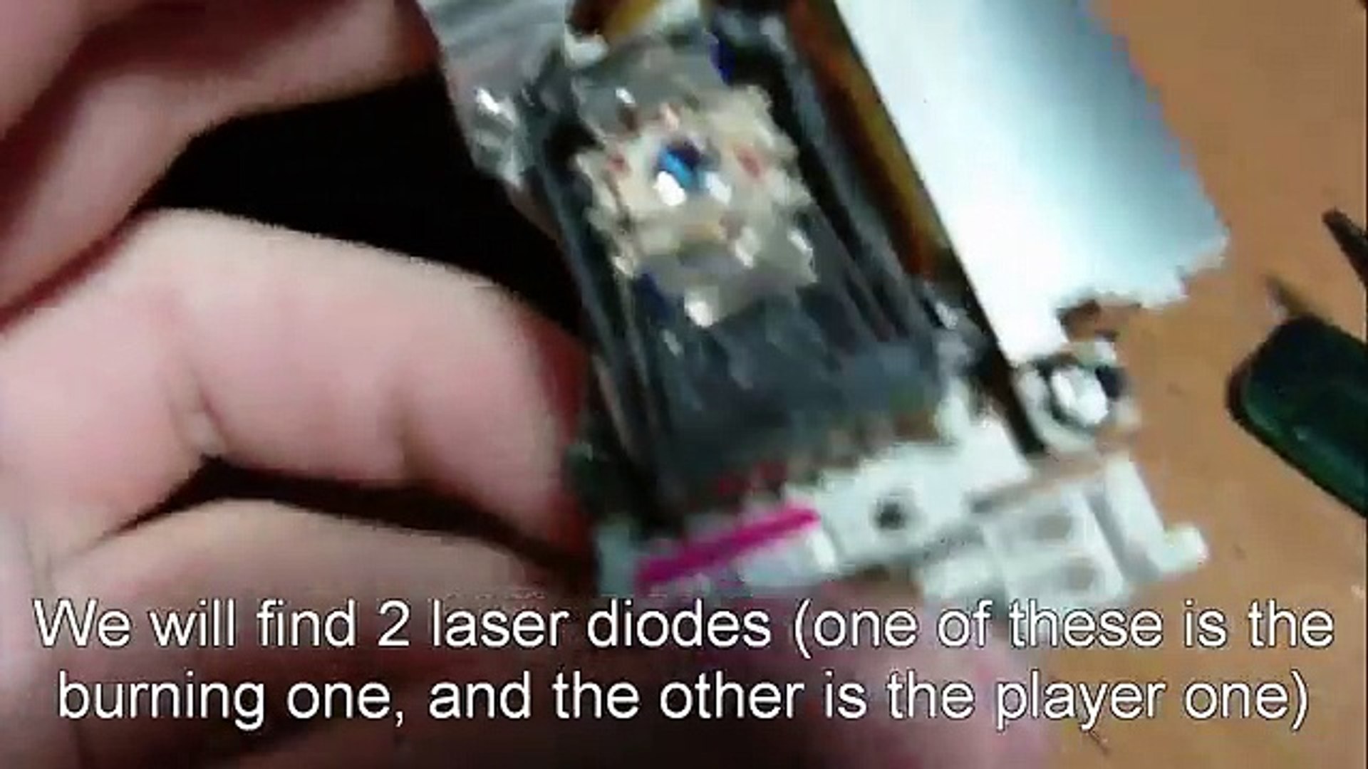 Tutorial: DVD Burning laser WITHOUT DRIVER OR HOUSING LENS, image size:1920x1080