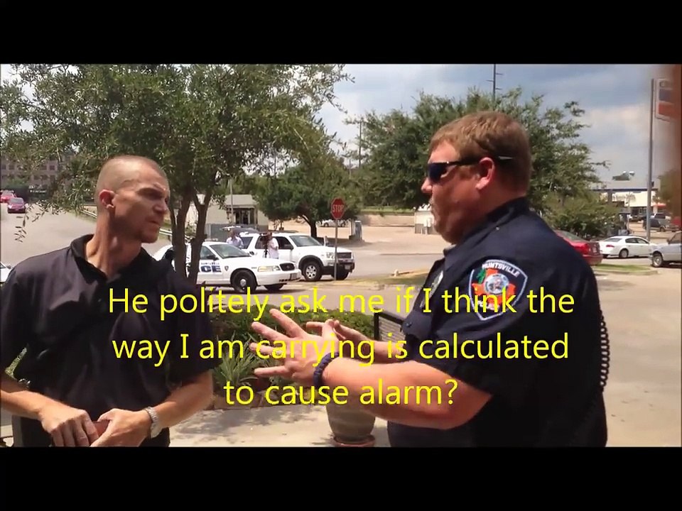 Open Carry Huntsville PD stop at Starbucks [720p]