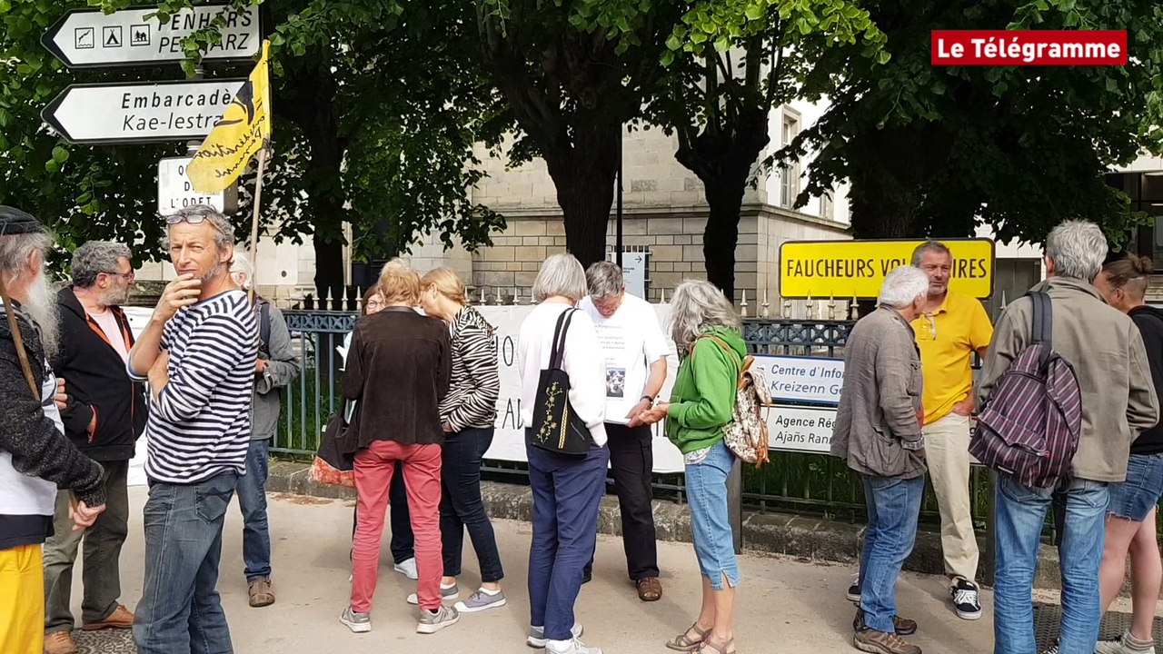 Quimper. Rassemblement de soutien à deux faucheurs convoqués devant le parquet