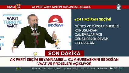 AK Parti seçim beyannamesi açıklanıyor