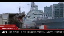 T-Rex transported in London ! JURASSIC WORLD 2 amazing stunt