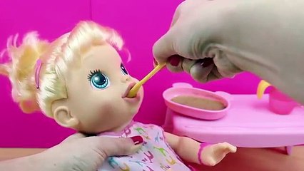 Baby Alive en español - Muñeca Baby Eva que habla Italiano y come papilla de verdad
