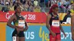 Relive the experience of Michelle-Lee Anye  storming to GOLD in Women's 100 m @ Gold  Coast Commonwealth Games Team TTO
