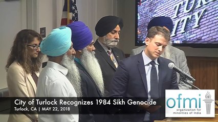 City of Turlock Recognizes 1984 Sikh Genocide