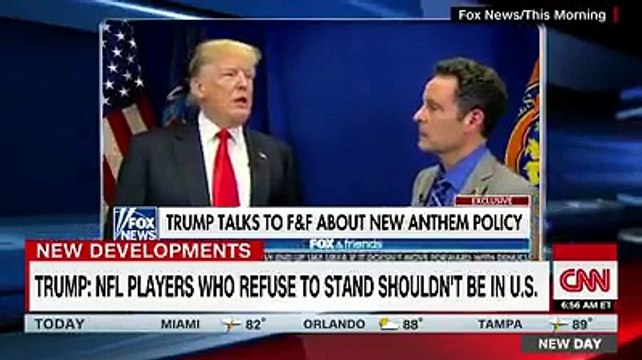 Trump Says NFL Players Who Don't Stand For The Anthem Shouldn't Be In The Country