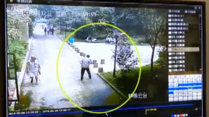 Pan falls from 18-storey building, hits elderly man