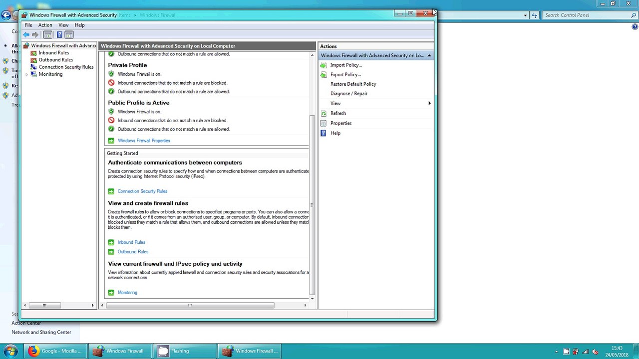 Disable Windows Firewall and Windows Defender(Win7)