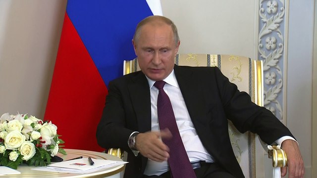 Déclaration d'arrivée à Saint-Pétersbourg du Président de la République, Emmanuel Macron