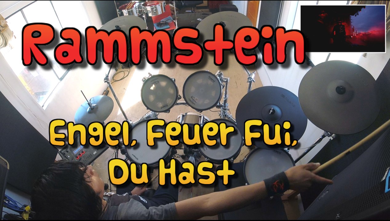 rammstein - engel, feuer frei, du hast | drum cover (3 songs in one)