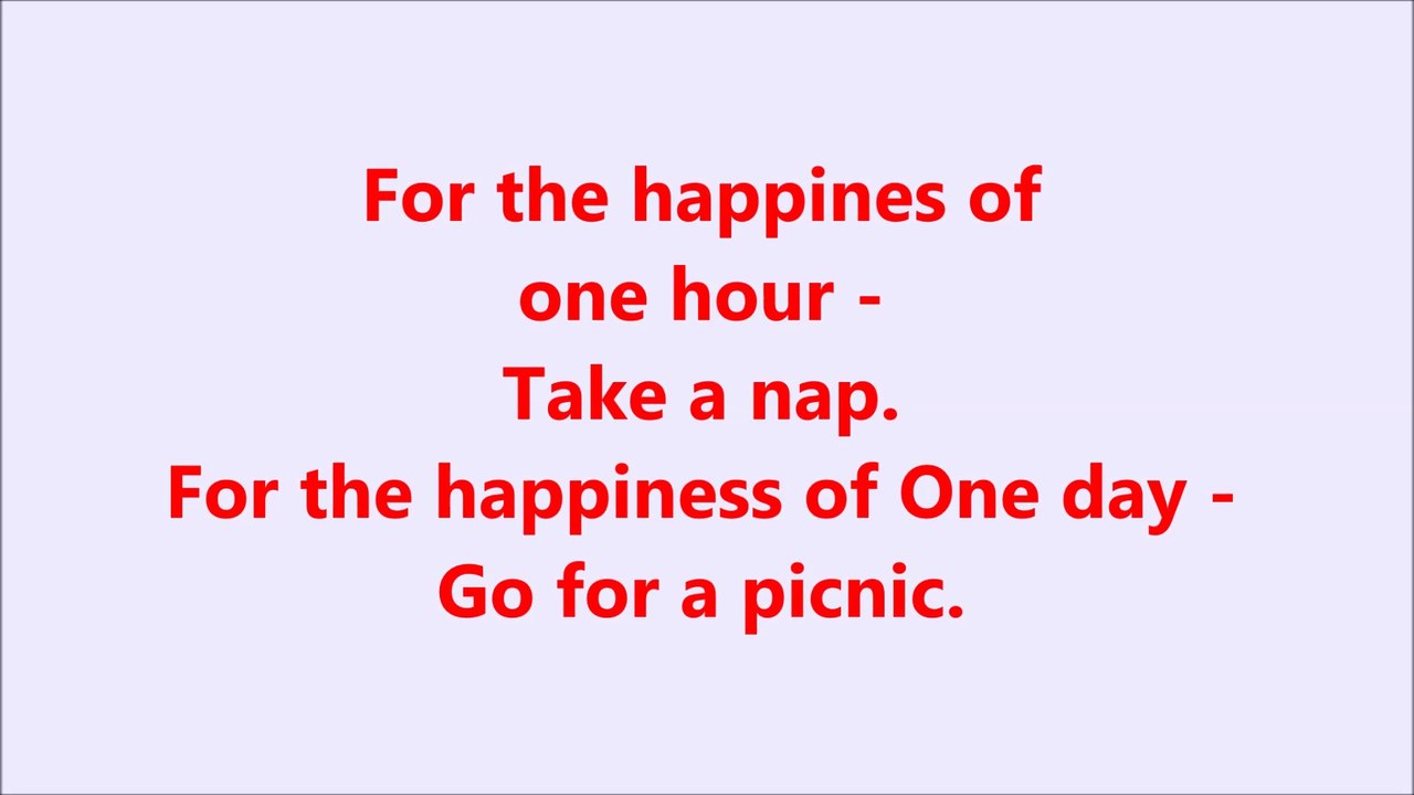Secret to Happiness Thought
