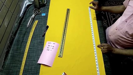 Palazzo Pant cutting _ Ladies Pant Cutting _ Measurement Formulas in Hindi