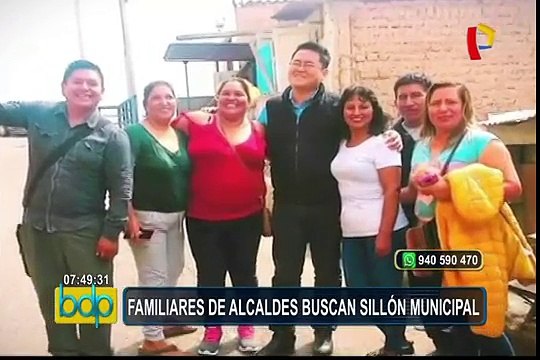 Familiares de alcaldes también buscan ocupar sillones municipales