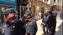 Gritos a la Policía Nacional en Reus