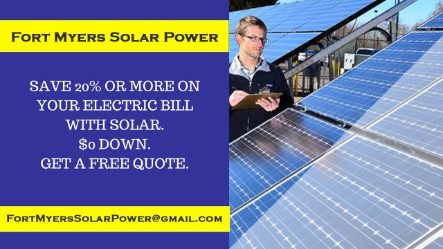 Affordable Solar Energy Fort Myers FL - Fort Myers Solar Energy Costs