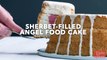 Sherbet-Filled Angel Food Cake