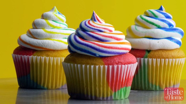 Rainbow Cupcakes