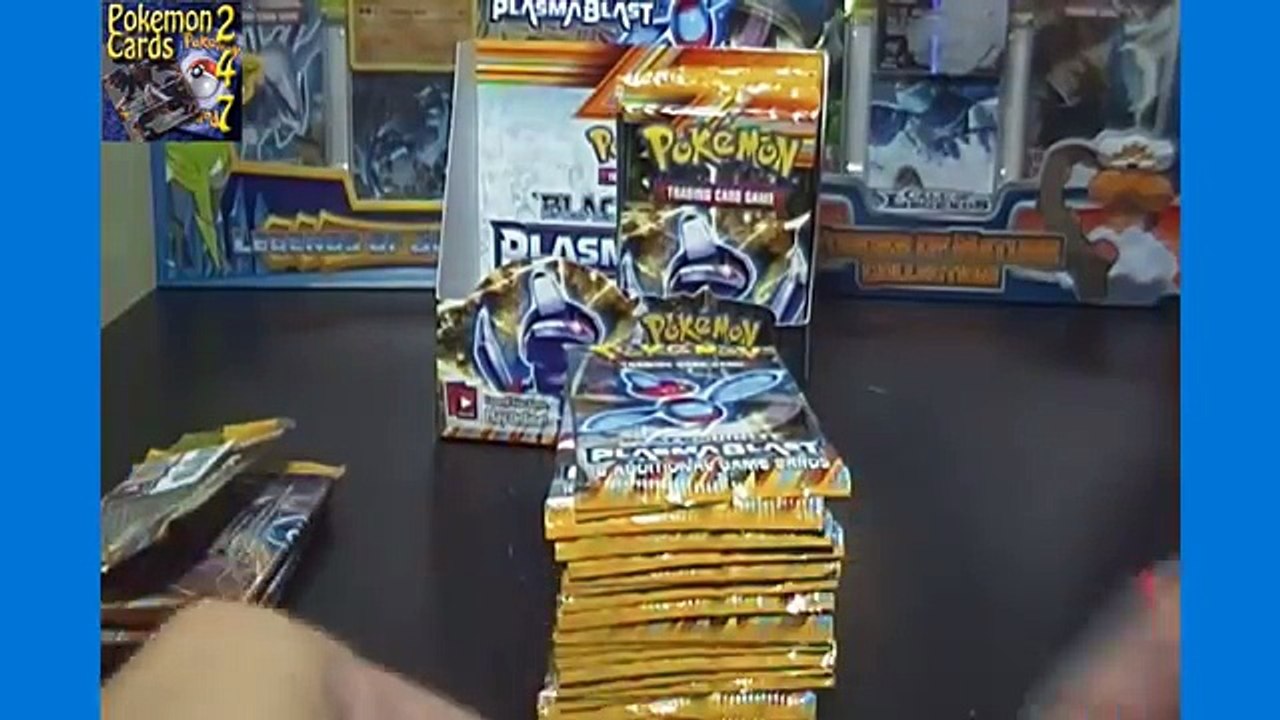 Pokemon Black & White Plasma Blast Booster Box Opening of Trading Cards (Box 1 Part 1)