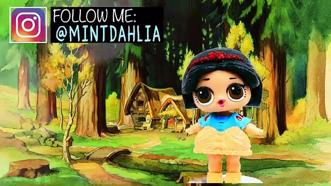 SNOW WHITE LOL Surprise Custom Doll ♥ DISNEY DIY | Lil Outrageous Littles 4K