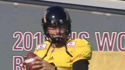 Highlights from Johnny Manziel's practice with Tiger-Cats