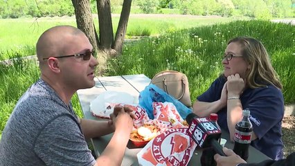 Woman, Tired of Waiting for City, Cuts Grass at Overgrown Park