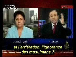 Sur la chaine Aljazira, une jornaliste Arabe dit les 4 vérités