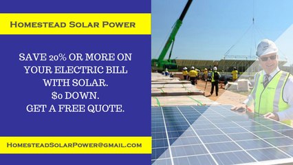 Affordable Solar Energy Homestead FL - Homestead Solar Energy Costs