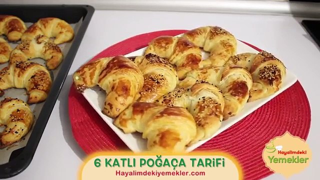 6 Katlı Poğaça Tarifi /Pamuk Katmer Poğaça Nasıl Yapılır / Hayalimdeki Yemekler