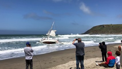 Tugging a Sailboat Off the Shore