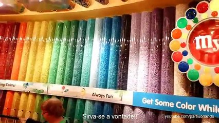 Loja da M&Ms em Orlando - Florida Mall - M&MS World