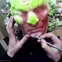 Making mask out of vegetables