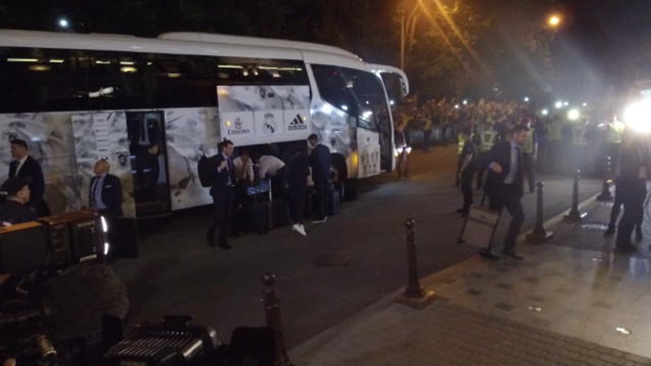 Real Madrid arrive in Kiev for Champions League final