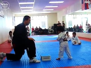 First time taekwondo training