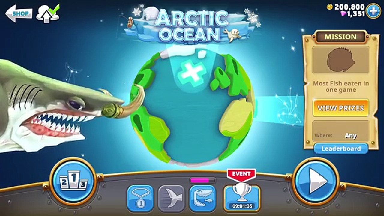 BOSS BATTLE! GIANT SUBMARINE vs MEGALODON! - Hungry Shark World Part 15 (Final Boss Battle)