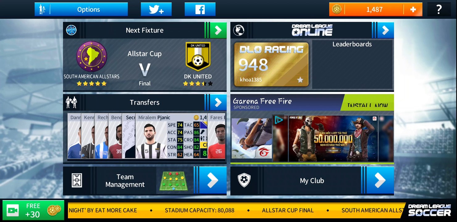 Dream League 2018 IOS Android - Season 1 - Game 34