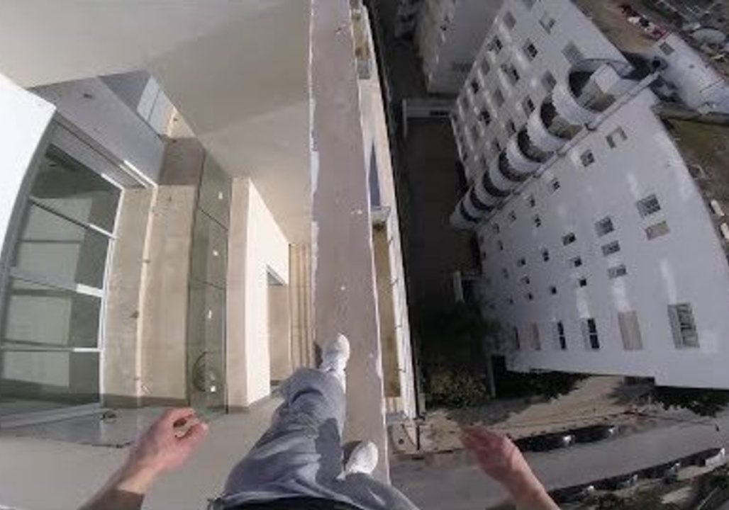 Fearless Dare Devil Performs Balancing Acts on Moroccan Roof Top